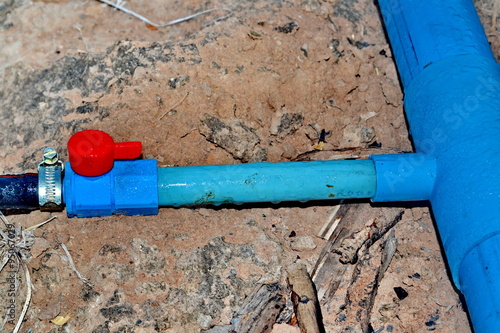 Open water supply valves  