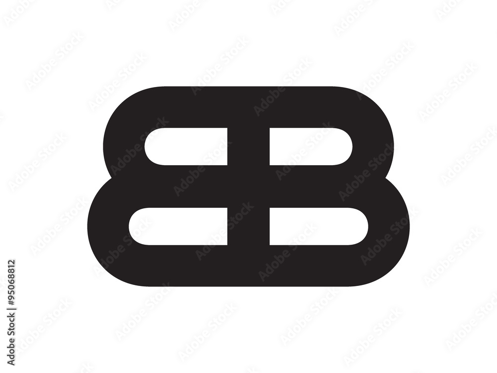 Obraz premium BB Letter Identity Monogram