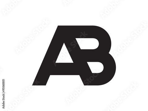 AB Letter Identity Monogram