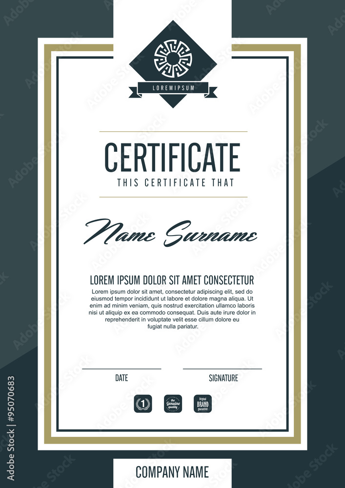 certificate template with clean and modern pattern,Vector illustration certificate template with clean and modern pattern,Vector illustration