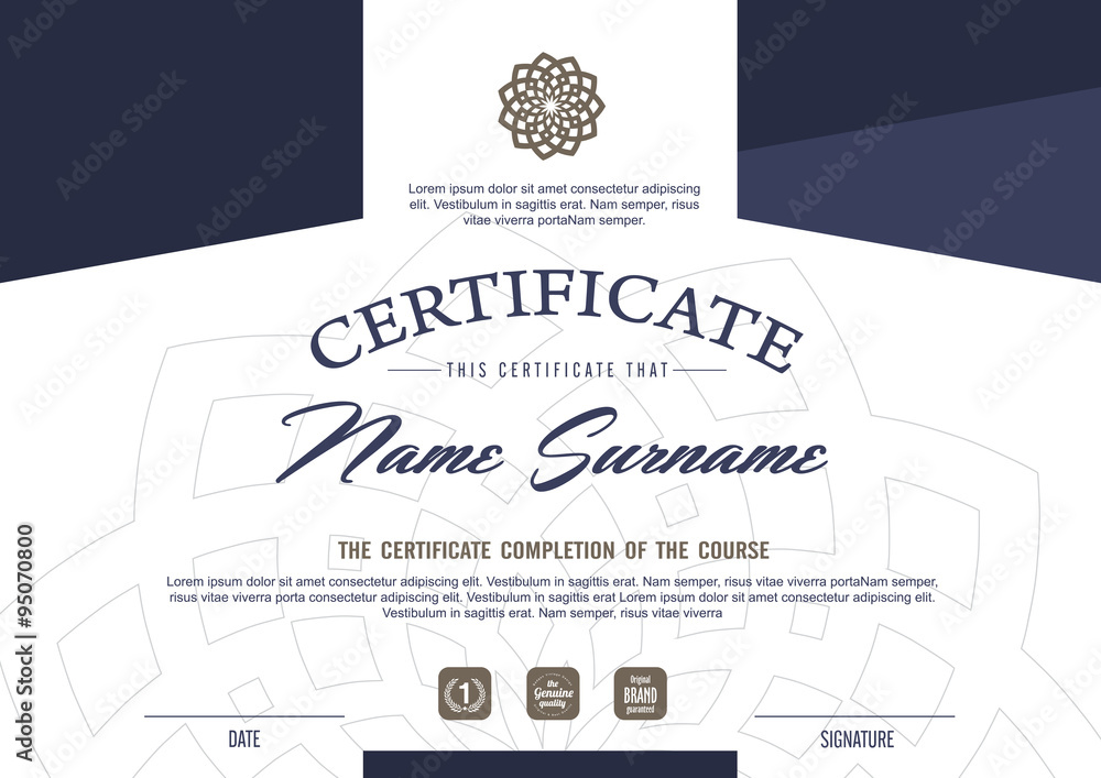 certificate template with clean and modern pattern,Vector illustration certificate template with clean and modern pattern,Vector illustration