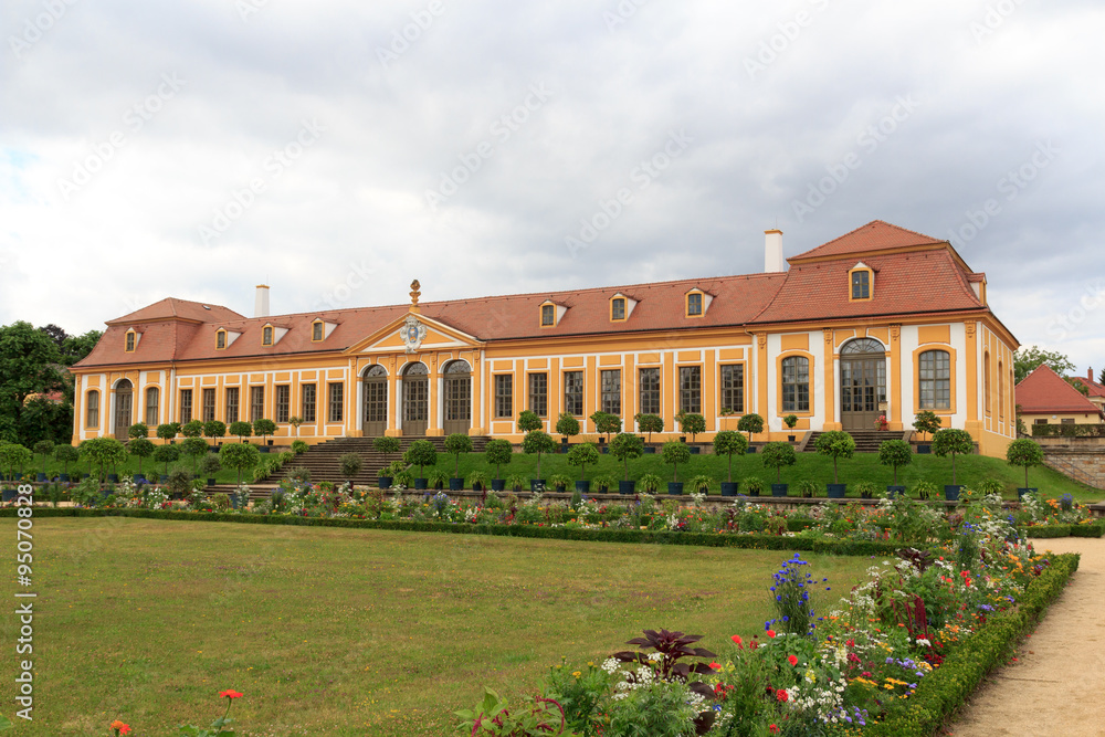 Orangery at Baroque garden Großsedlitz in Heidenau, Saxony