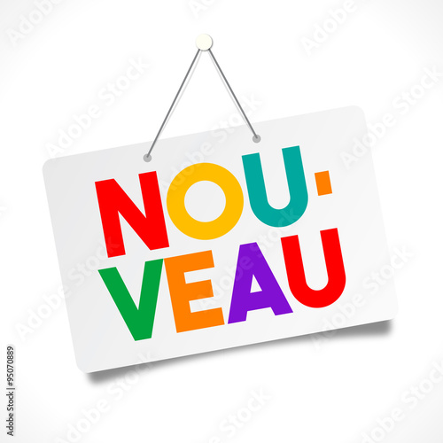 Pancarte "Nouveau"