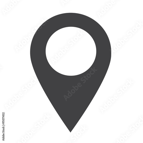 GPS location Map pointer icon photo
