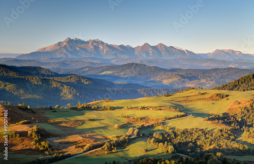 Canvas Print Pieniny and Tatras in Slovakia