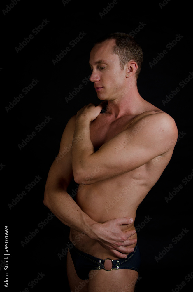 Naklejka premium hot sexy young man 