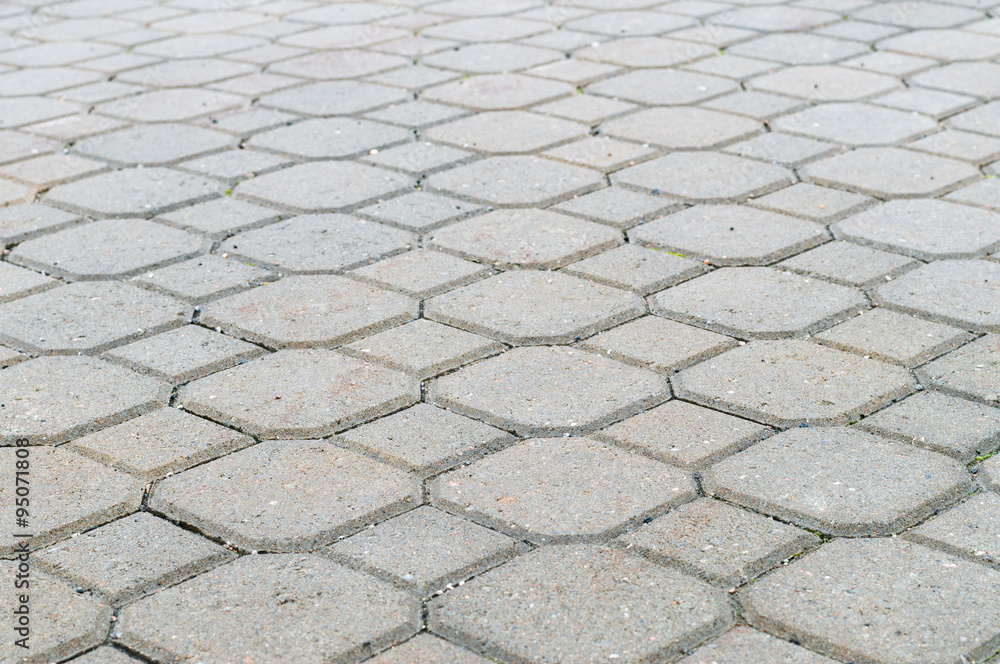 Fototapeta premium Ground tiles forms, decorative pavement background