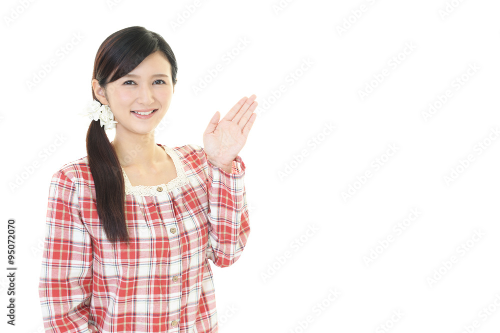 笑顔の女性 笑顔の女性