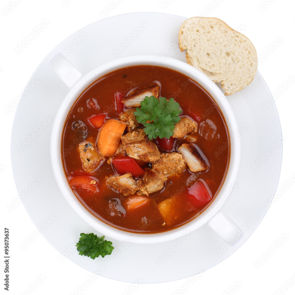 Gulasch Suppe Gulaschsuppe Suppentasse mit Fleisch und Paprika F Stock ... Gulasch Suppe Gulaschsuppe Suppentasse mit Fleisch und Paprika F Stock ...