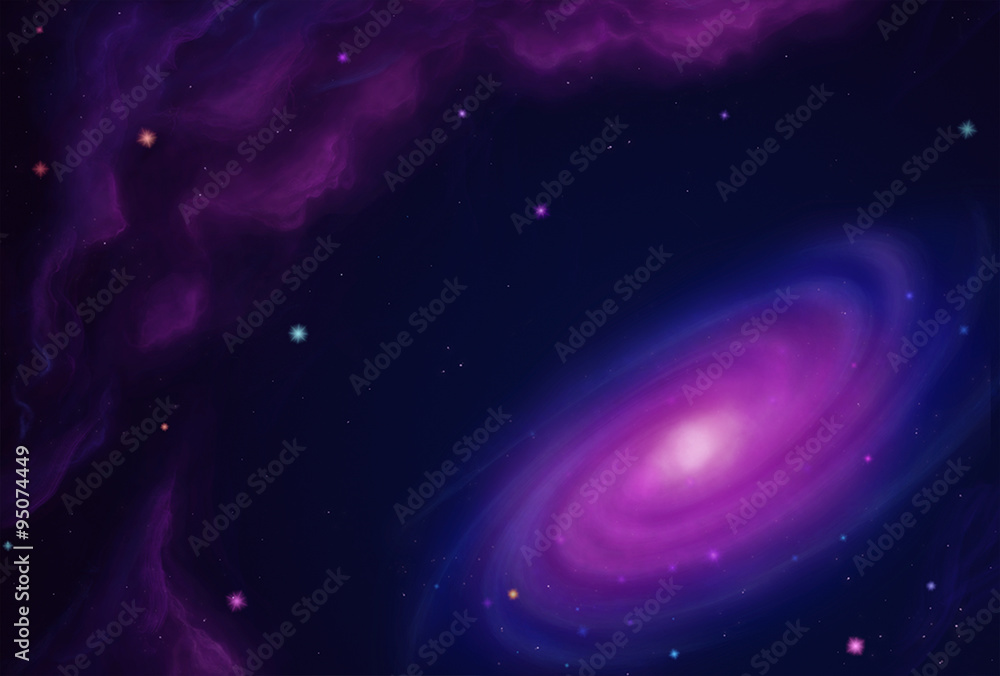 Obraz premium Cosmos Nebula - Scene Design