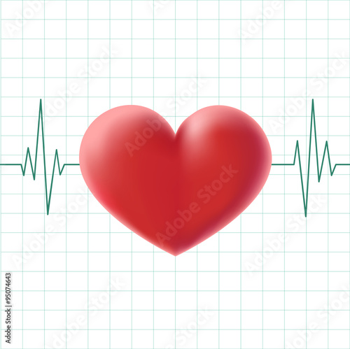 pulse heart on a screen