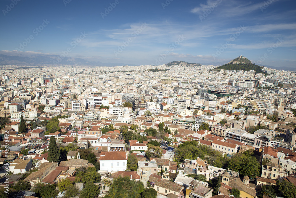 View of Athens from the Acropolis,
