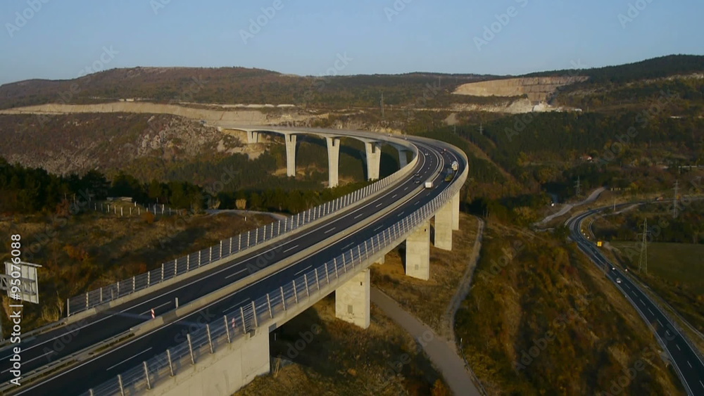 AERIAL: Above the viaduct AERIAL: Above the viaduct