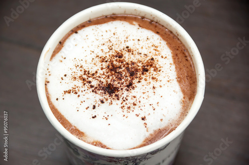 Hot coffee Cappuccino