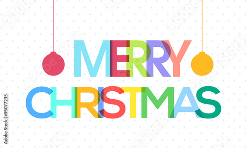 Poster or Banner for Merry Christmas celebration.