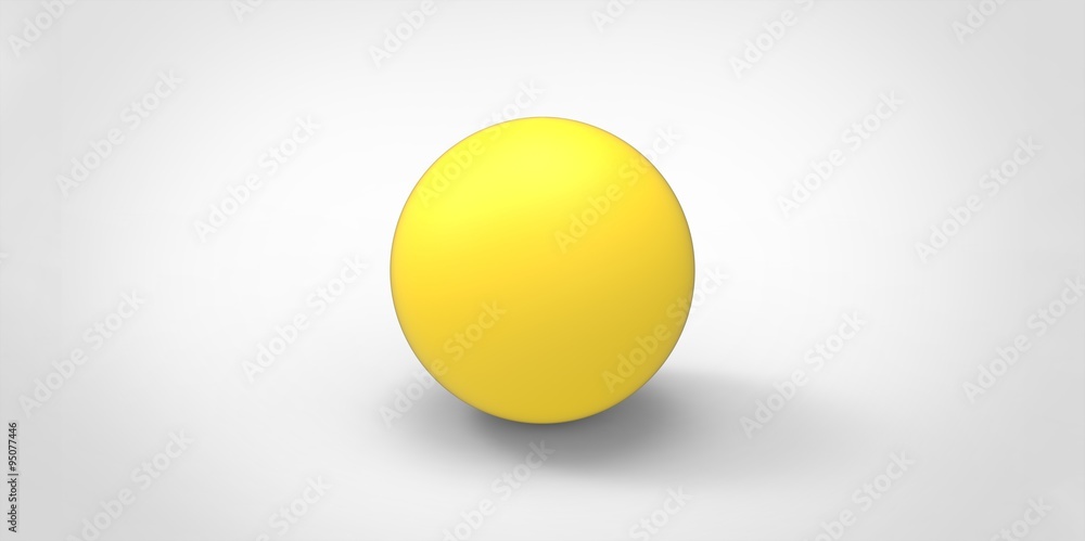Yellow glossy ball sphere round illustration isolated on white background Yellow glossy ball sphere round illustration isolated on white background