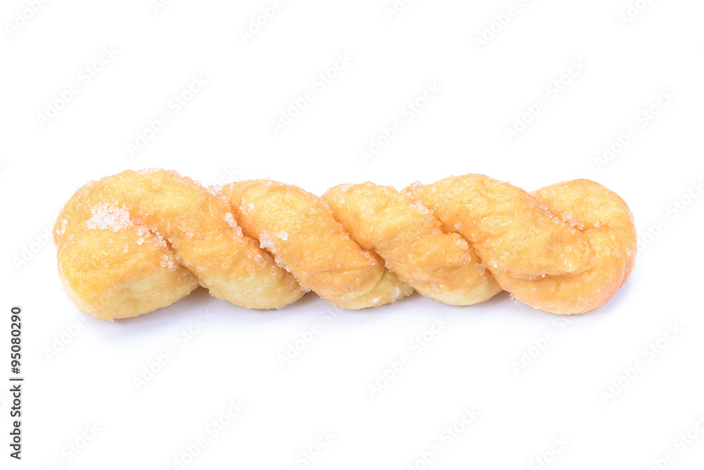 breads twists donut, isolated on white background breads twists donut, isolated on white background