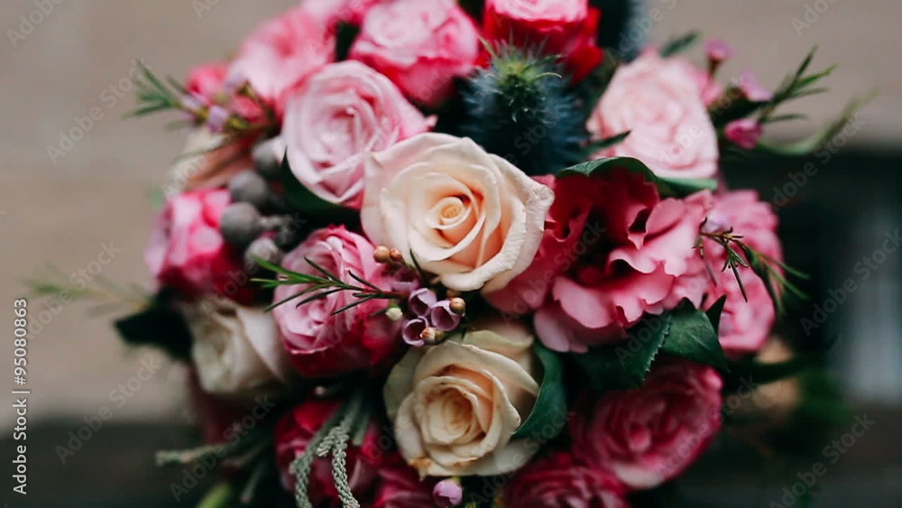 Wedding bouquet with roses Wedding bouquet with roses