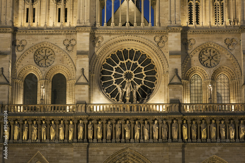 Detail in the Cathedral of Notre Dame, Paris, Ile de France, Fra #95081034