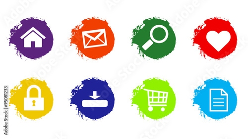 Web icon illustrator paint