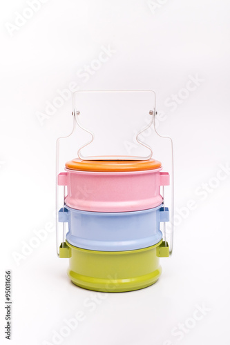 colorful retro food carrier