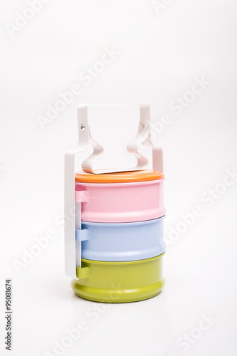 colorful retro food carrier