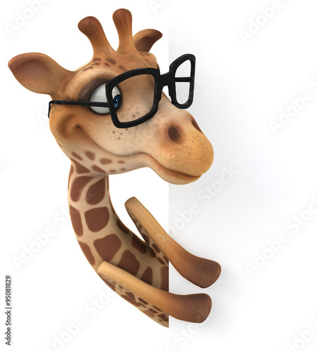 Canvas Print Fun giraffe