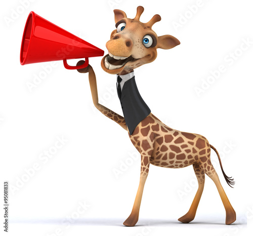 Canvas Print Fun giraffe