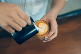 how to make latte art coffee