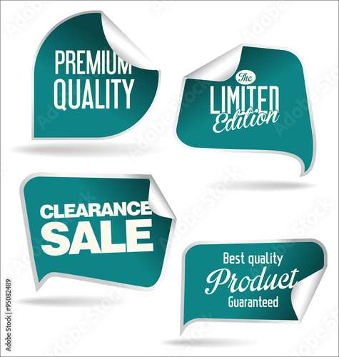Vintage Style Promotional sale labels collection