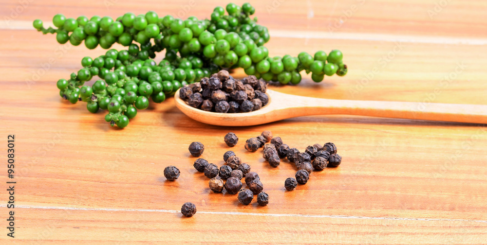 Black pepper on white background Black pepper on white background
