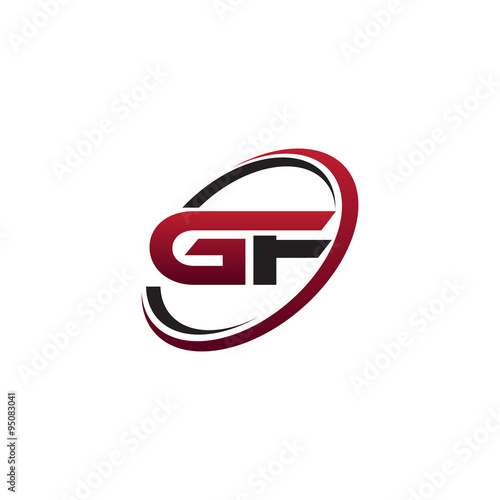 Modern Initial Logo Circle GF