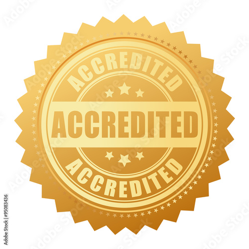 Accredited seal icon photo