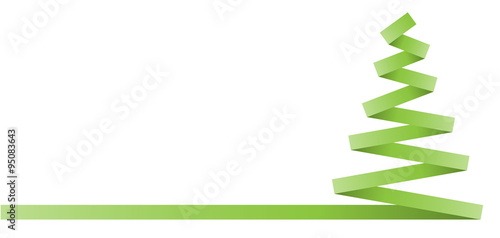 Weihnachten Weihnachtsbaum Deko Banner grün