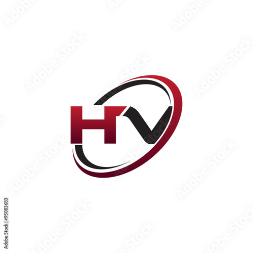 Free Download Modern Initial Logo Circle HV - GFXLoad