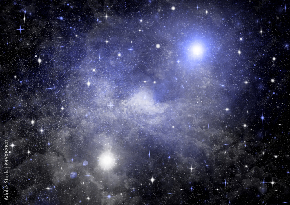 Fototapeta premium galaxy in a free space