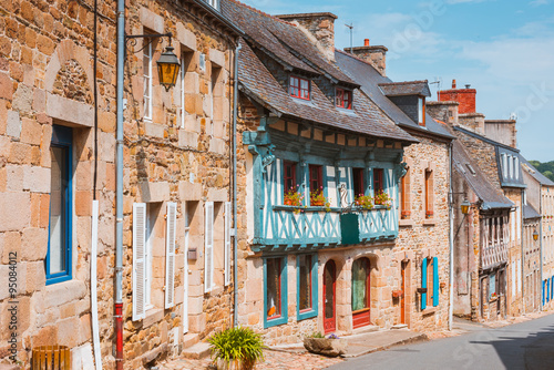 Fototapeta Naklejka Na Ścianę i Meble -  street old Breton town Treguier, France