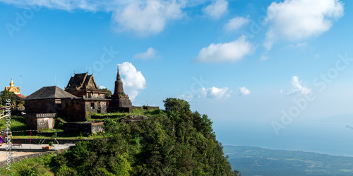 Old Temple Phnom Bokor, Kampot Cambodia Oct 2015.