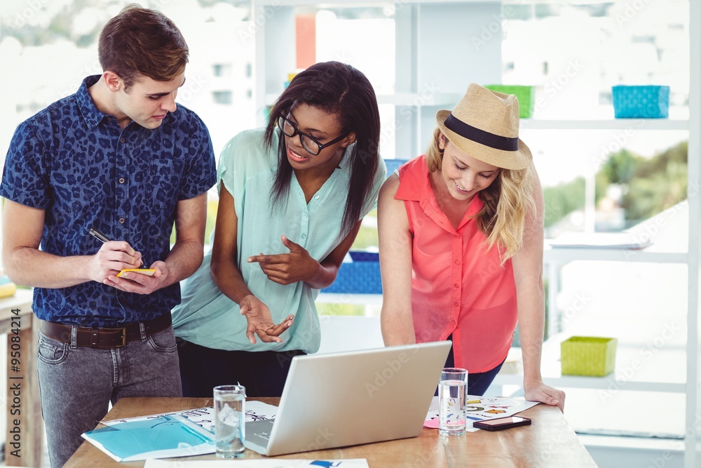 Fototapeta premium Creative businessteam working hard together