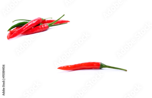 red hot chili pepper isolated on a white background