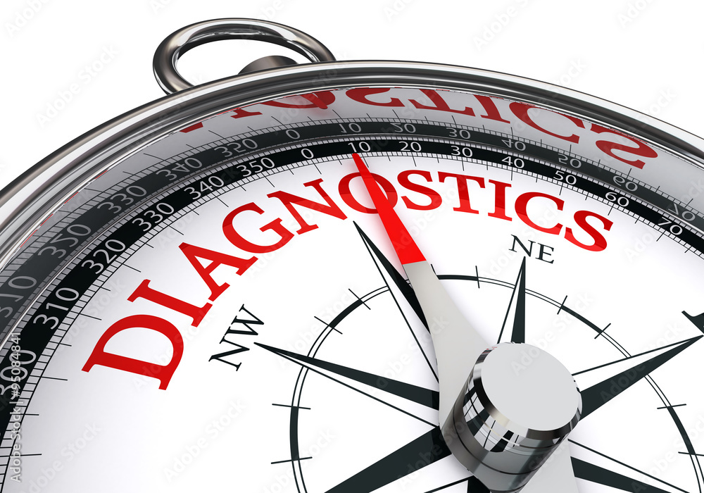 diagnostics red word on conceptual compass diagnostics red word on conceptual compass