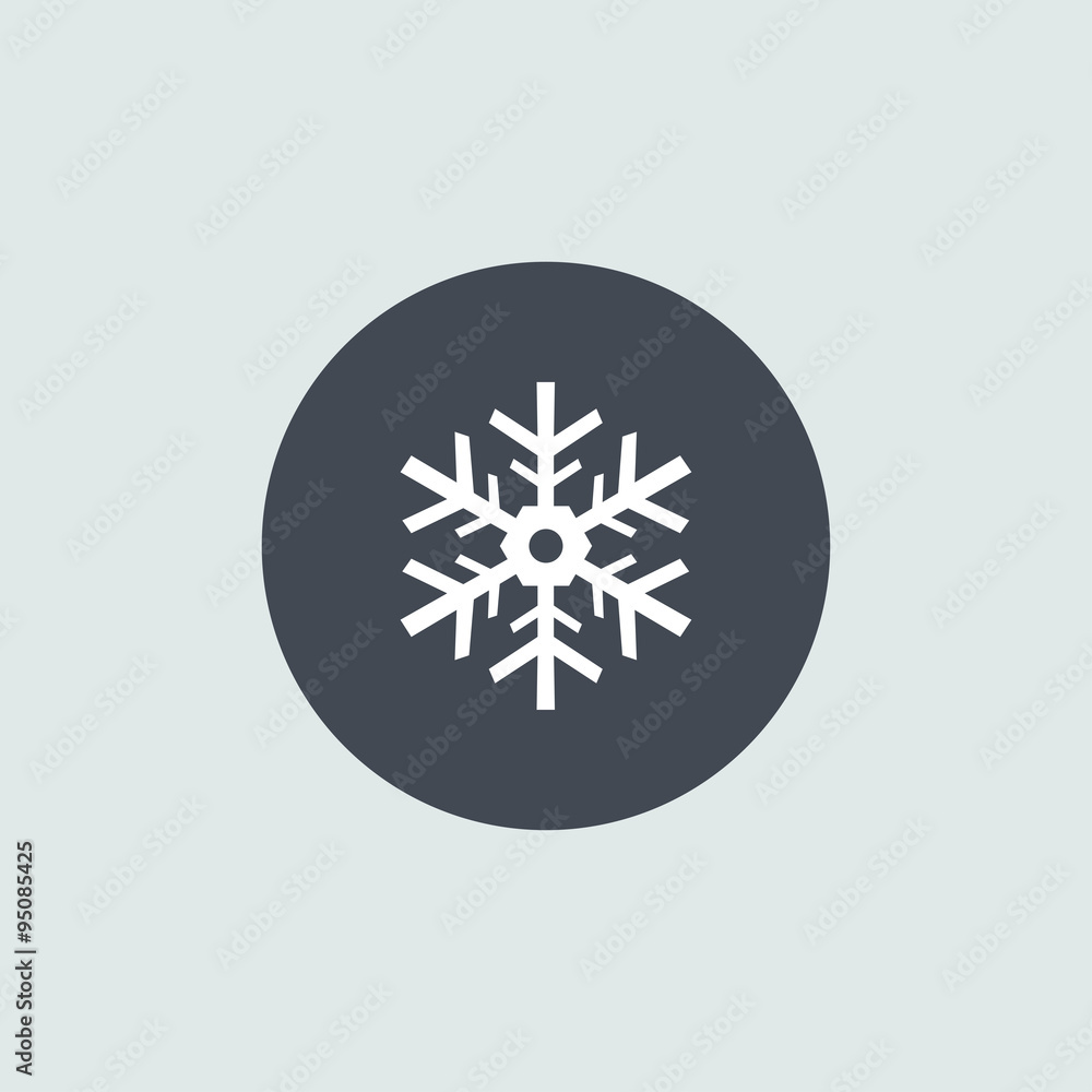 Icon Christmas snowflakes for holiday season