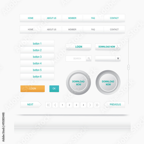 Set Web Elements. site Navigation Menu button. Design template