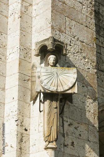 Sundial in the cathedral of Chartres, Eure-et-Loir, centre-val d