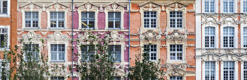 LILLE, FRANCE, on AUGUST 28, 2015. Architectural details of typical buildings