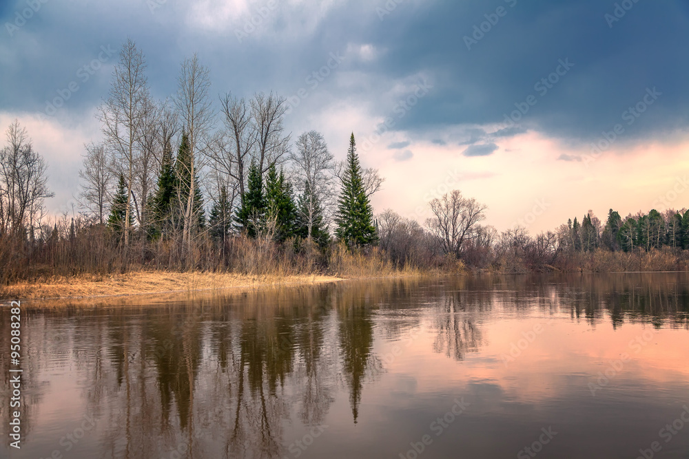 Spring Siberian landscape