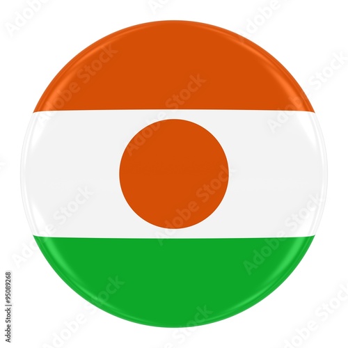 Nigerien Flag Badge - Flag of Niger Button Isolated on White Free Download Nigerien Flag Badge - Flag of Niger Button Isolated on White - GFXLoad