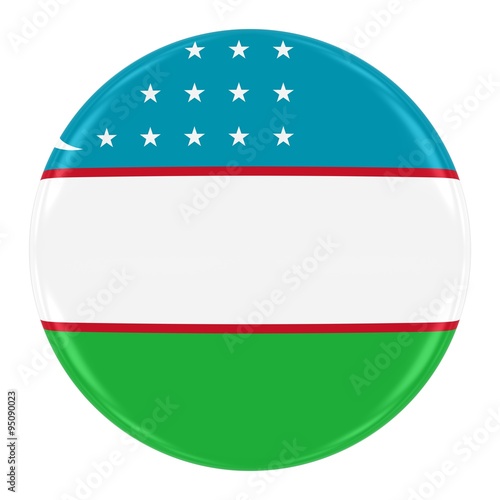 Uzbekistani Flag Badge - Flag of Uzbekistan Button Isolated on White Free Download Uzbekistani Flag Badge - Flag of Uzbekistan Button Isolated on White - GFXLoad