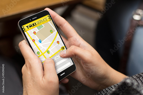 street girl taxi app photo