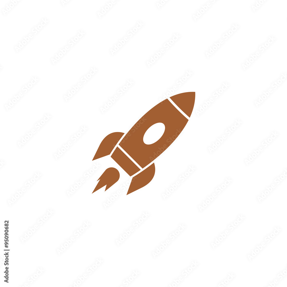 Icon rocket. Icon rocket.